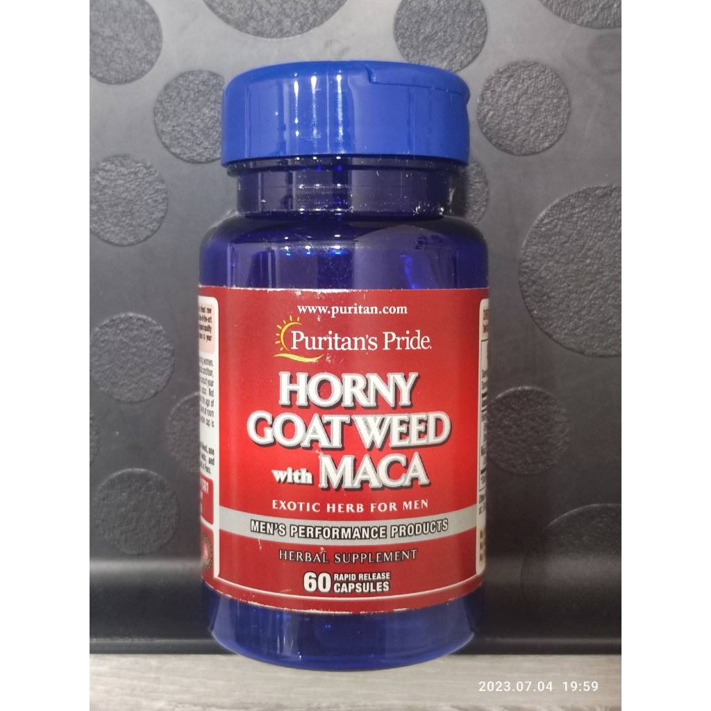 在台現貨全新包裝 淫羊藿+瑪卡雙效 Puritan's Pride Horny Goat Weed &amp; MACA 60顆