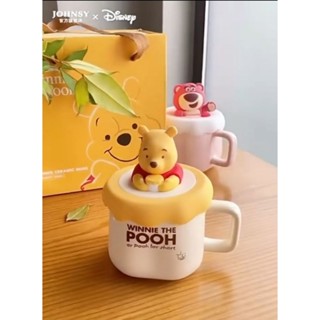預購 草莓熊 馬克杯 矽膠 杯蓋 水杯 咖啡杯 造型 禮盒裝 交換禮物 聖誕節 情人節 維尼