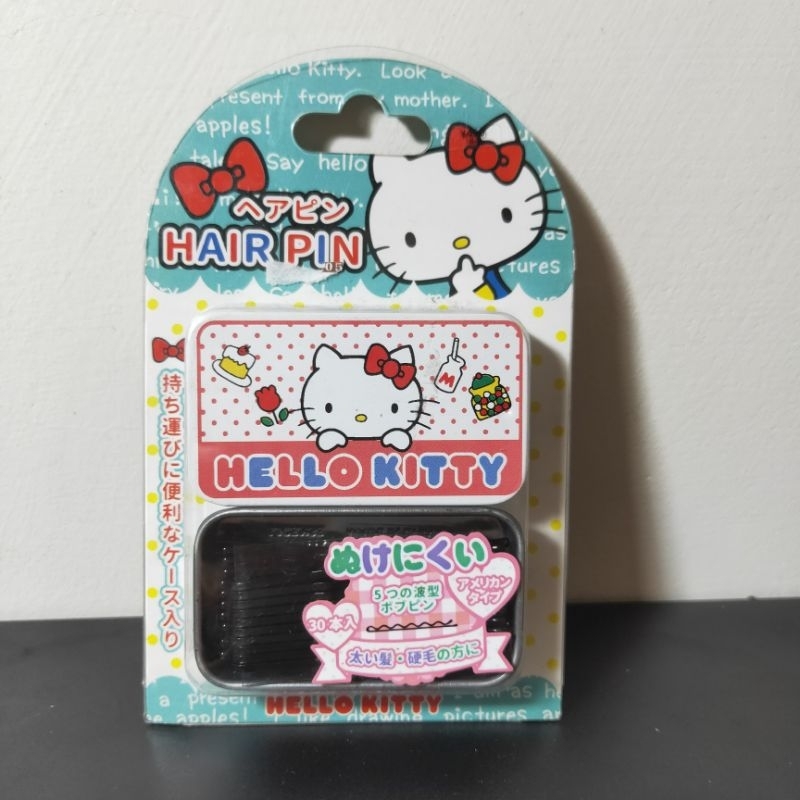 ［全新二手］Hello Kitty 抽拉小物髮夾收納盒