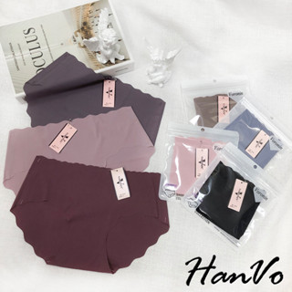 【HanVo】VORONIN波浪細直紋冰絲無痕內褲 舒適透氣親膚冰絲涼感內褲 獨立包裝 中腰內褲 內著 A11-5632