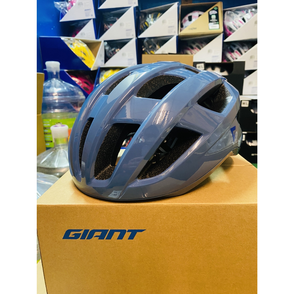 HAPPY BIKE 分期 免運 捷安特 新款 GIANT MERCURY 輕量自行車安全帽 單車安全帽 亮光紳士藍