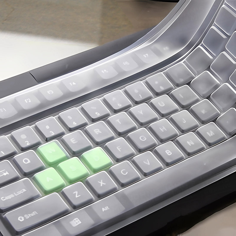 桌上型電腦鍵盤矽膠保護膜 可清水清洗 防水透明鍵盤膜 防塵膜 防塵套 保護套鍵盤套 鍵盤蓋【A00203】《約翰家庭百貨