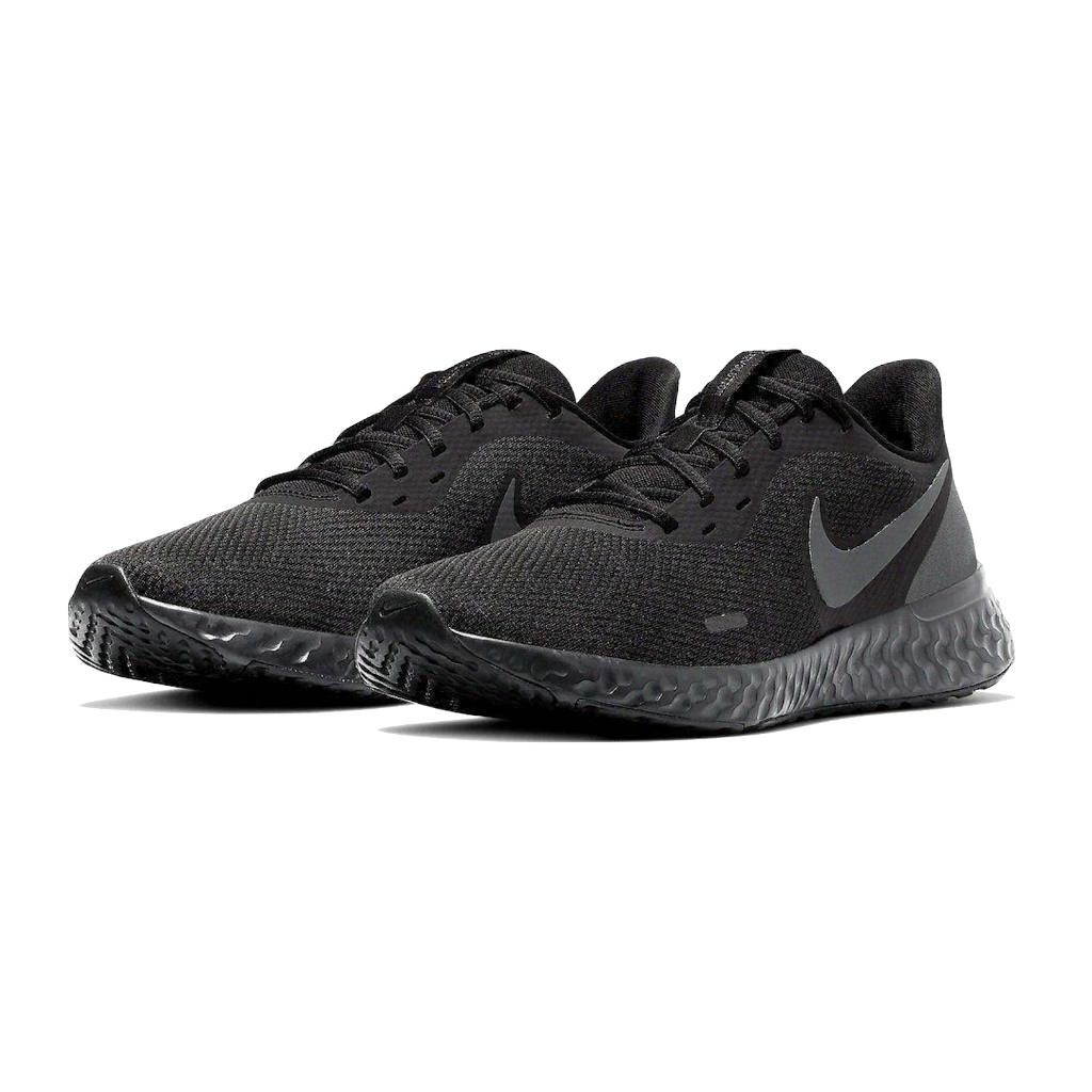 Nike 慢跑鞋 Revolution 5 男款 運動鞋 休閒鞋 工作鞋 男鞋 透氣 舒適 全黑 BQ3204-001