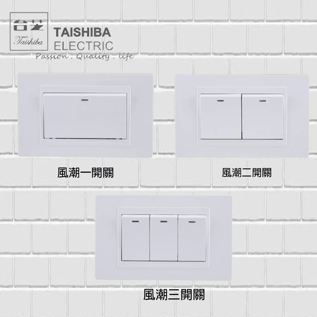 台芝 TAISHIBA  118 風潮系列 接地插座 開關 TLS051 TLS052 TLS053