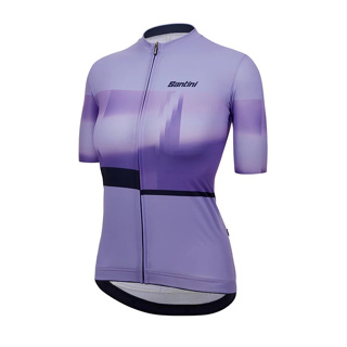 Santini 2023 女款春夏車衣 【幻相】女性短袖車衣 競賽貼身-紫