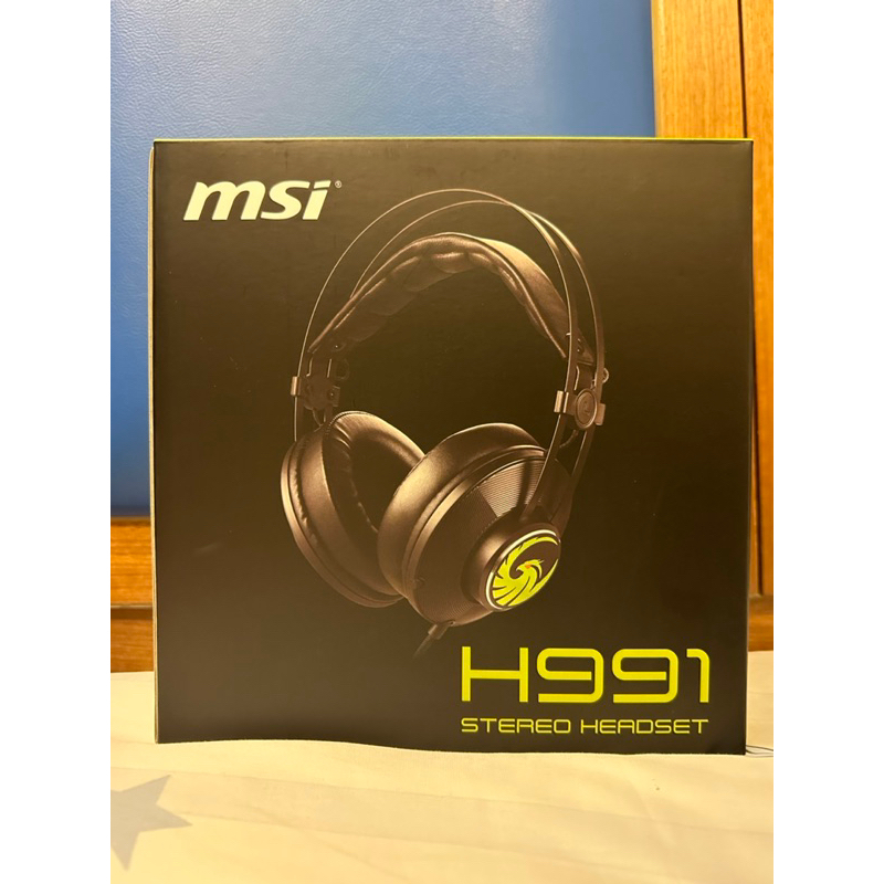 Msi H991 stereo headset電競耳機 全新未拆封