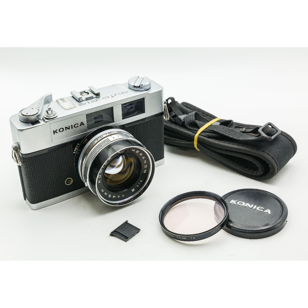 二手新中古:經典相機 KONICA AUTO S1.6 45mm f1.6 大光圈 RF旁軸 文青相機135底片機9成新