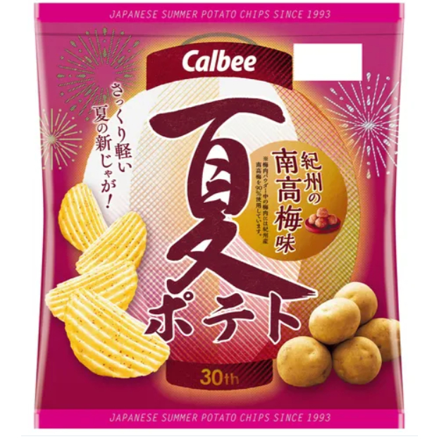 現貨🌸日本calbee卡樂比"夏"紀州南高梅味洋芋片😉下單前請先詢問是否有貨💞日本每日連線下單✈️