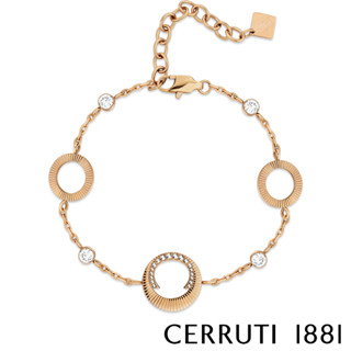 【CERRUTI 1881】義大利 經典 PLEAT 手鍊 限量2折 全新 專櫃 展示品 原廠禮盒包裝 (CB1003)