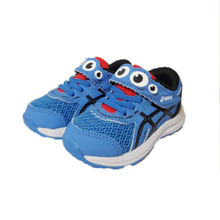 ASICS日本亞瑟士(新品)童玩可愛圖樣競速運動鞋1014A269-400藍(中小童段)13-16cm