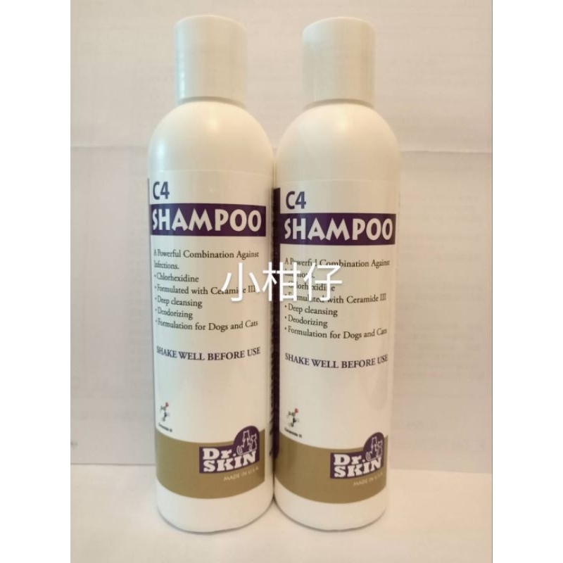 美國 Dr.Skin C4 Shampoo 犬貓專用 C4 洗毛精 237ml