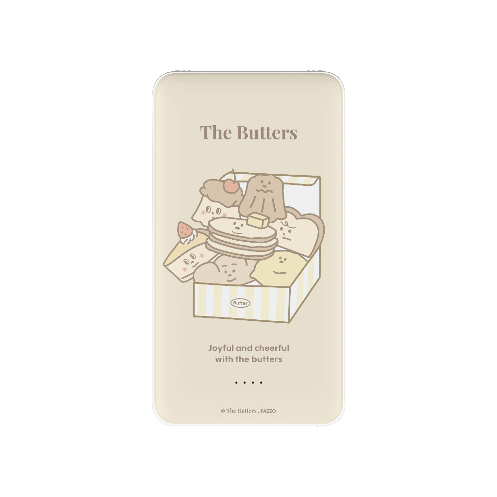 【TOYSELECT】The Butters 經典角色點心盒雙線快充10000mAh行動電源