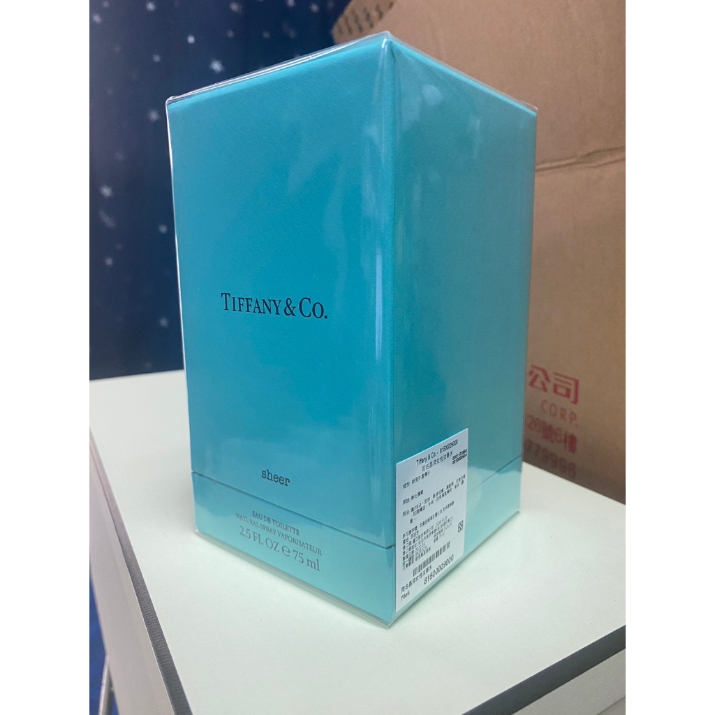 ✨失心瘋頻道✨⚠現貨⚠Tiffany &amp; Co. Sheer同名晶淬淡香水75ml 特賣會購入