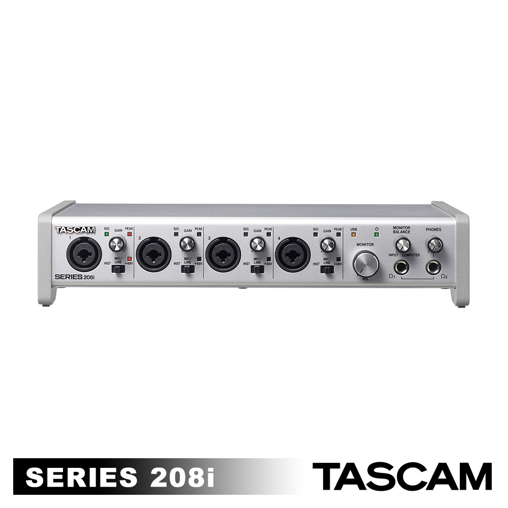 【TASCAM】SERIES 208I 錄音介面 20 IN/8 OUT USB Audio / MIDI (公司貨)