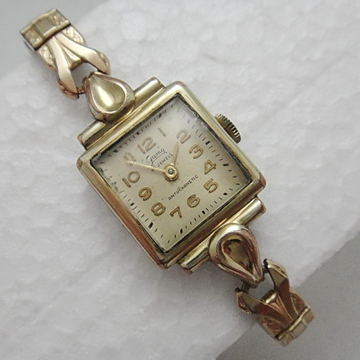 【拾年之路】 50年代德國製Gama 15石鍍金機械錶(免運)