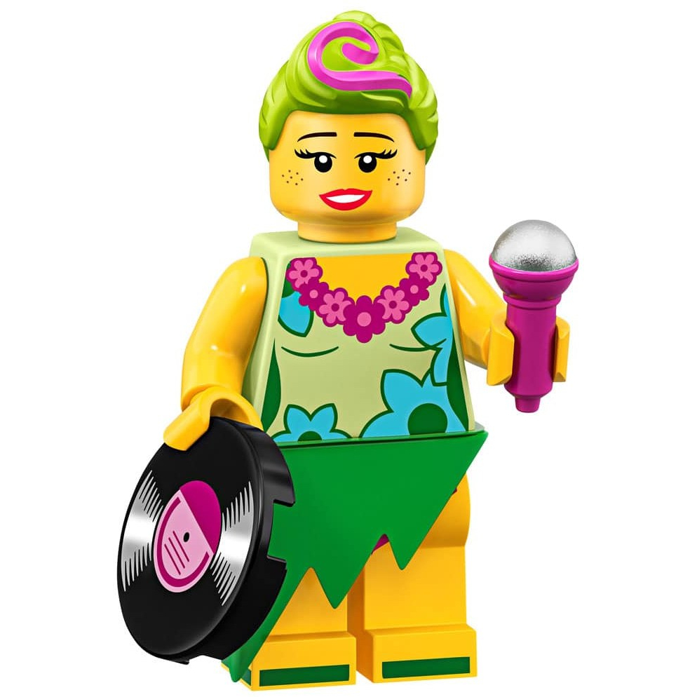 《香G陳》LEGO 71023 7號 女歌手 草裙 唱片 Hula Lula 樂高玩電影2 人偶包（全新未拆）