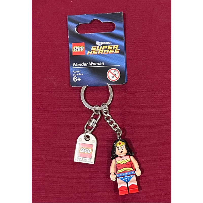 ＊June's特賣會＊【全新正版】樂高 LEGO 樂高 神力女超人 鑰匙圈 超級英雄 漫威週邊商品