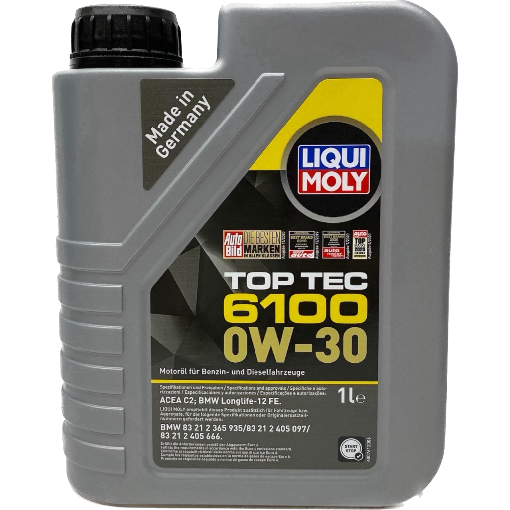 油大大 附發票 LIQUI MOLY TOP TEC 6100 0W-30 0W30 機油 BMW LL-12 FE