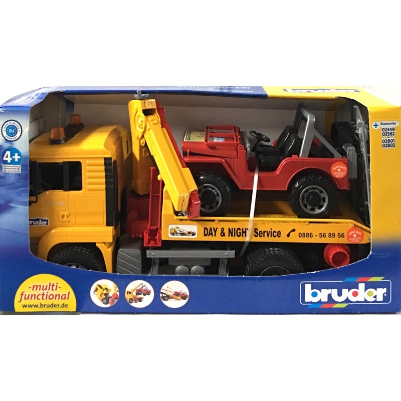 《正版》BRUDER RU2750 1:16 道路救援車 大型汽車 兒童玩具 禮物 RU2750