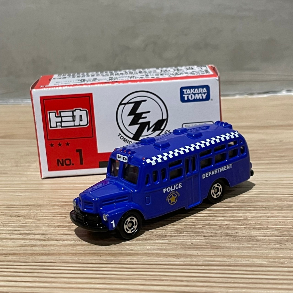 (bear)正版現貨 會場車 多美 Tomica TEM/NO.1 警車 牛巴 ISUZU 巴士 警察 1