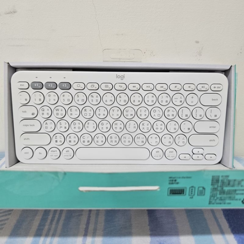 〔原價$1090〕Logitech K380 白色 羅技 藍芽 無線鍵盤 有注音印刷 支援 ipad 筆電 手機