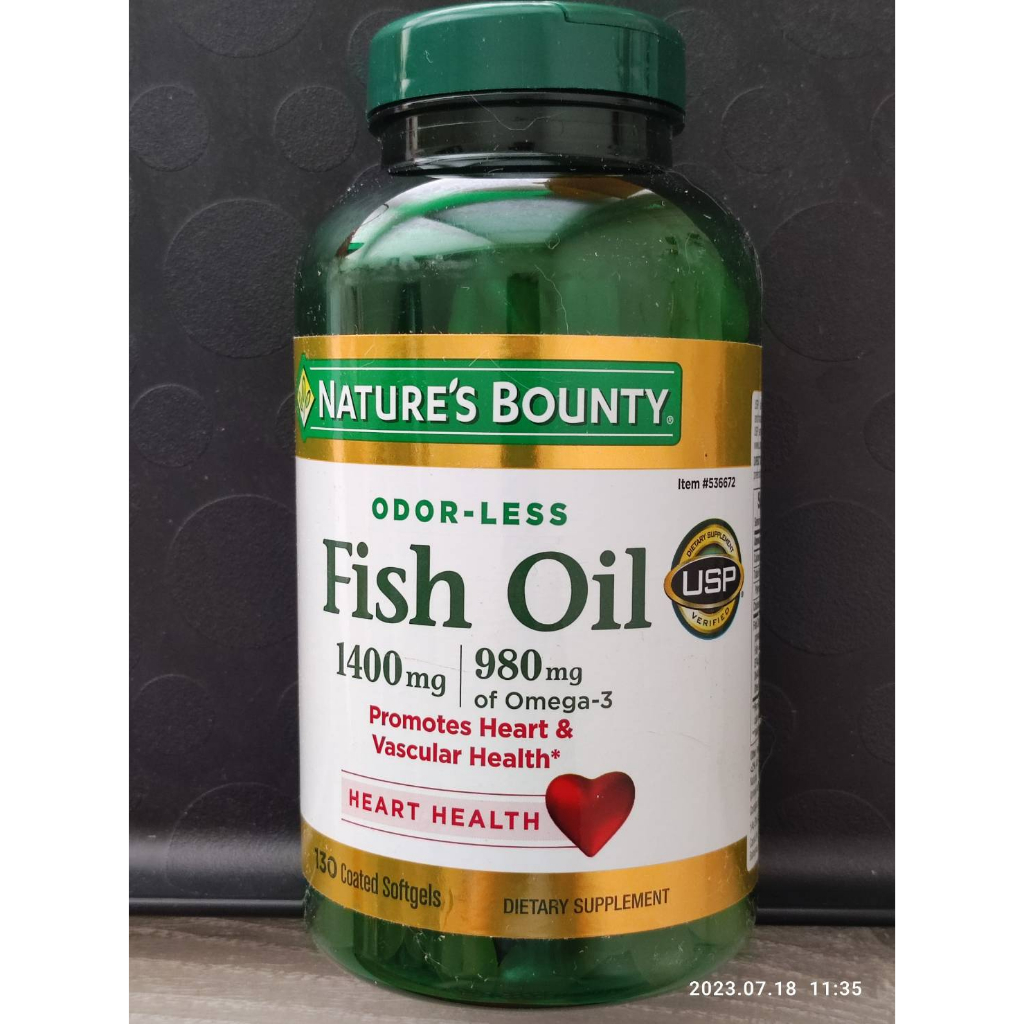 效期最新2026年 美國COSTCO原裝 Nature's Bounty 深海魚油 Fish Oil 1400 mg