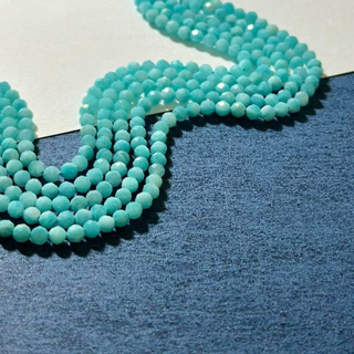 角切天河石 Tiffany 藍 天河石 蒂芬妮 手工藝 手作 串珠 水晶零售 3-4mm