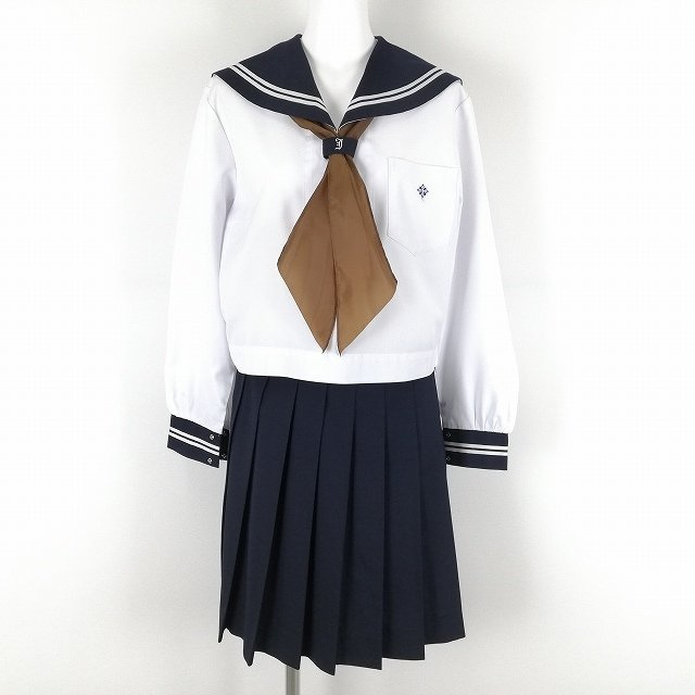 日本 水手服 セーラー服 中間服 学生服 校服 制服 高中 國中 中學 高校 冬物 冬季 高知城東中学 二手