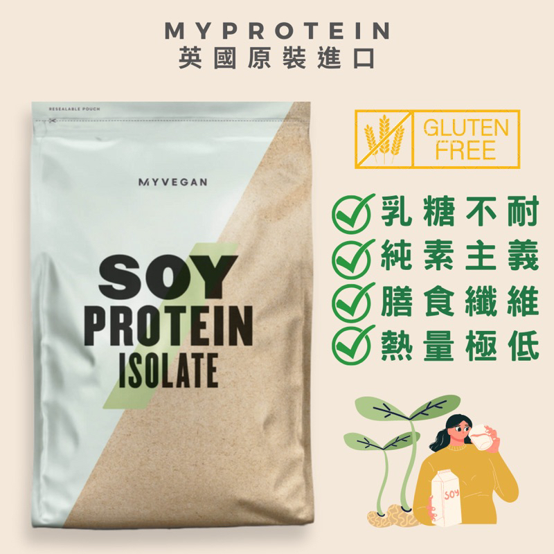【快速出貨】MYPROTEIN Isolate大豆分離蛋白粉500克-英式奶茶/抹茶拿鐵口味（低熱量 適合乳糖不耐)