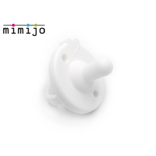 【捷克mimijo】鉑金食品級矽膠寶寶奶嘴/安撫奶嘴/一體工藝塑形(0+適用/白色款)