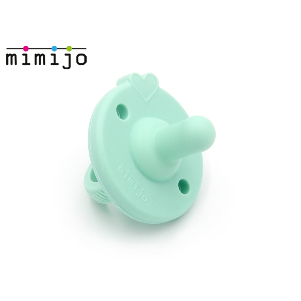 【捷克mimijo】鉑金食品級矽膠寶寶奶嘴/安撫奶嘴/一體工藝塑形(0+適用/青綠款)