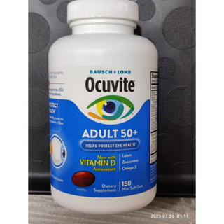 效期最新在台現貨~ 美國原裝博士倫50歲以上葉黃素 Omega-3 Ocuvite Adult 50+ 150顆軟膠囊