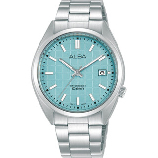 ALBA 雅柏 Active 冰藍格紋石英女錶 36mm（AG8M37X1／VJ32-X327G）