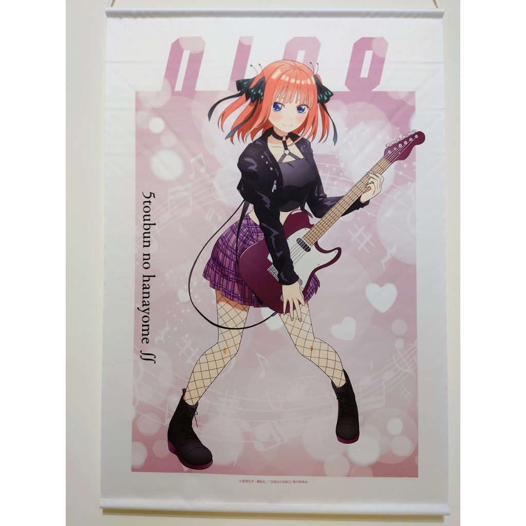 【五等分的新娘】日版 B2 掛軸 中野二乃 SCHOOL ROCK ver 周邊 五等分的花嫁 五等分の花嫁 掛布 掛畫