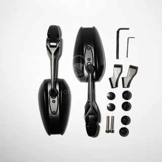 【LamroN】附發票 AOS 後照鏡 大鏡面 帥哥鏡 CNC 角度可調 防眩光藍鏡 JET MMBCU DRG