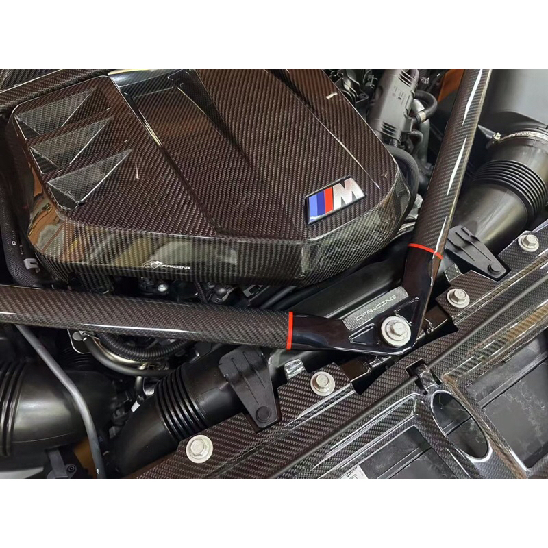 BMW G82 S58 M4 碳纖維拉桿 碳纖維汽缸蓋 碳纖維水箱飾蓋