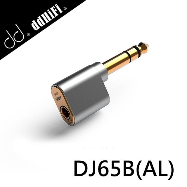 【ddHiFi DJ65B(AL)4.4mm平衡(母)轉6.35mm(公)轉接頭】耳擴/高純度單晶銅導線/6.35mm