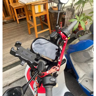 GOGORO 摩托車平衡加固桿 摩托車通用GPS導航手機支架 固定平衡桿 鋁合金多功能支架