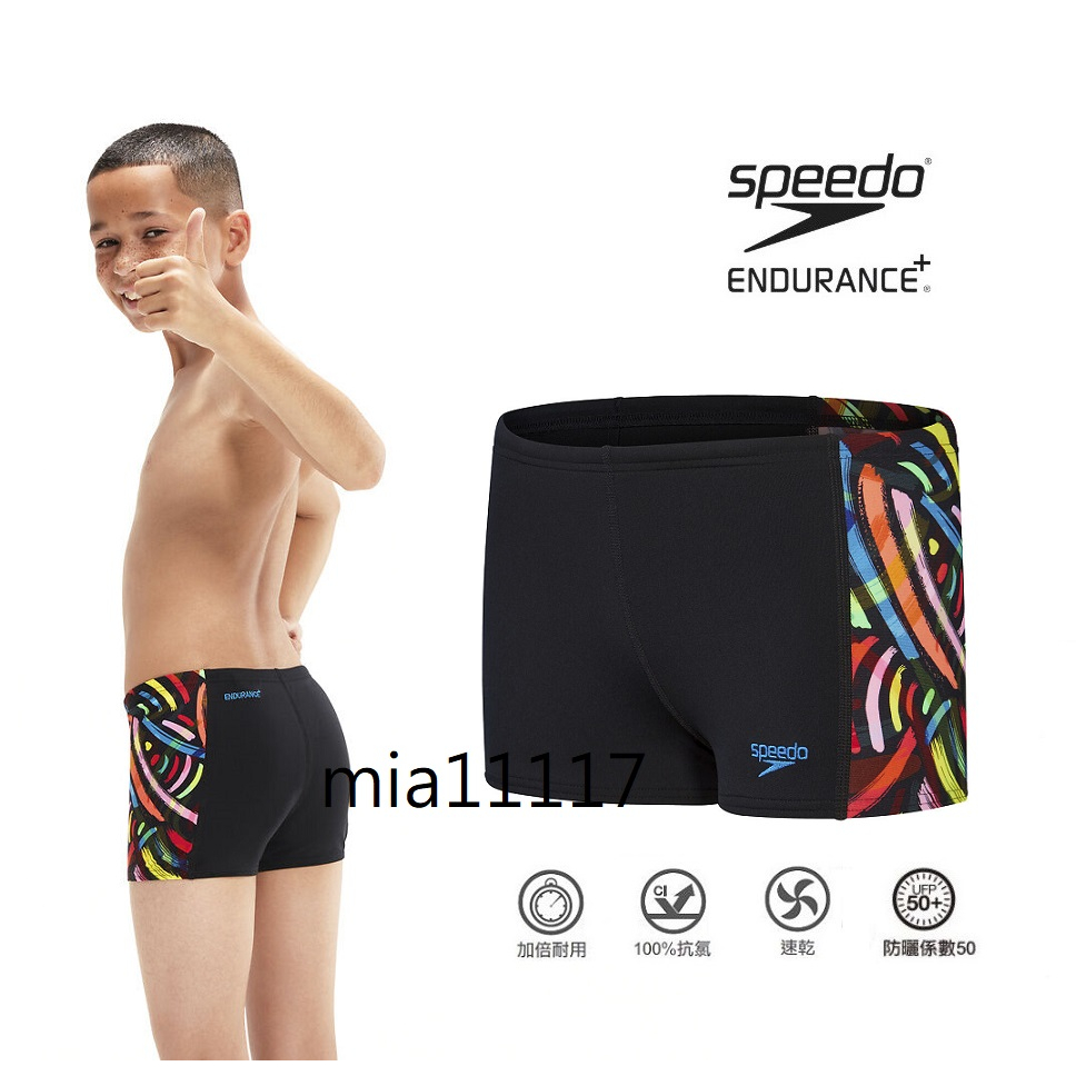 speedo 男孩 泳褲 兒童四角泳褲 運動泳褲 台灣原廠代理 ENDURANCE