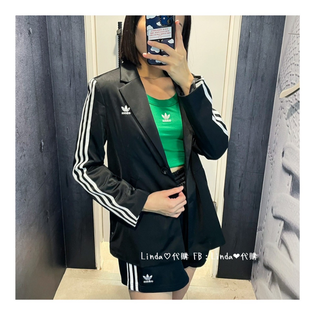 Linda❤️代購 Adidas ADICOLOR 黑色 運動短褲 女 IK8672 女款 西裝外套 IK0440