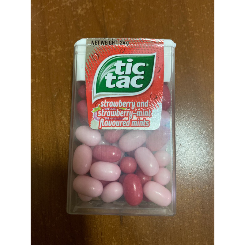 現貨在台 香港代購 代買 代標 TIC TAC 涼糖 草莓口味 strawberry Mix flavoured 24G