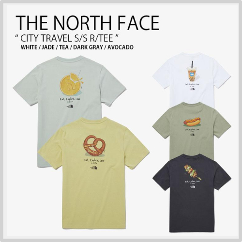 【韓國】【The North Face】北臉 世界美食小吃 城市限定 短T (5款)