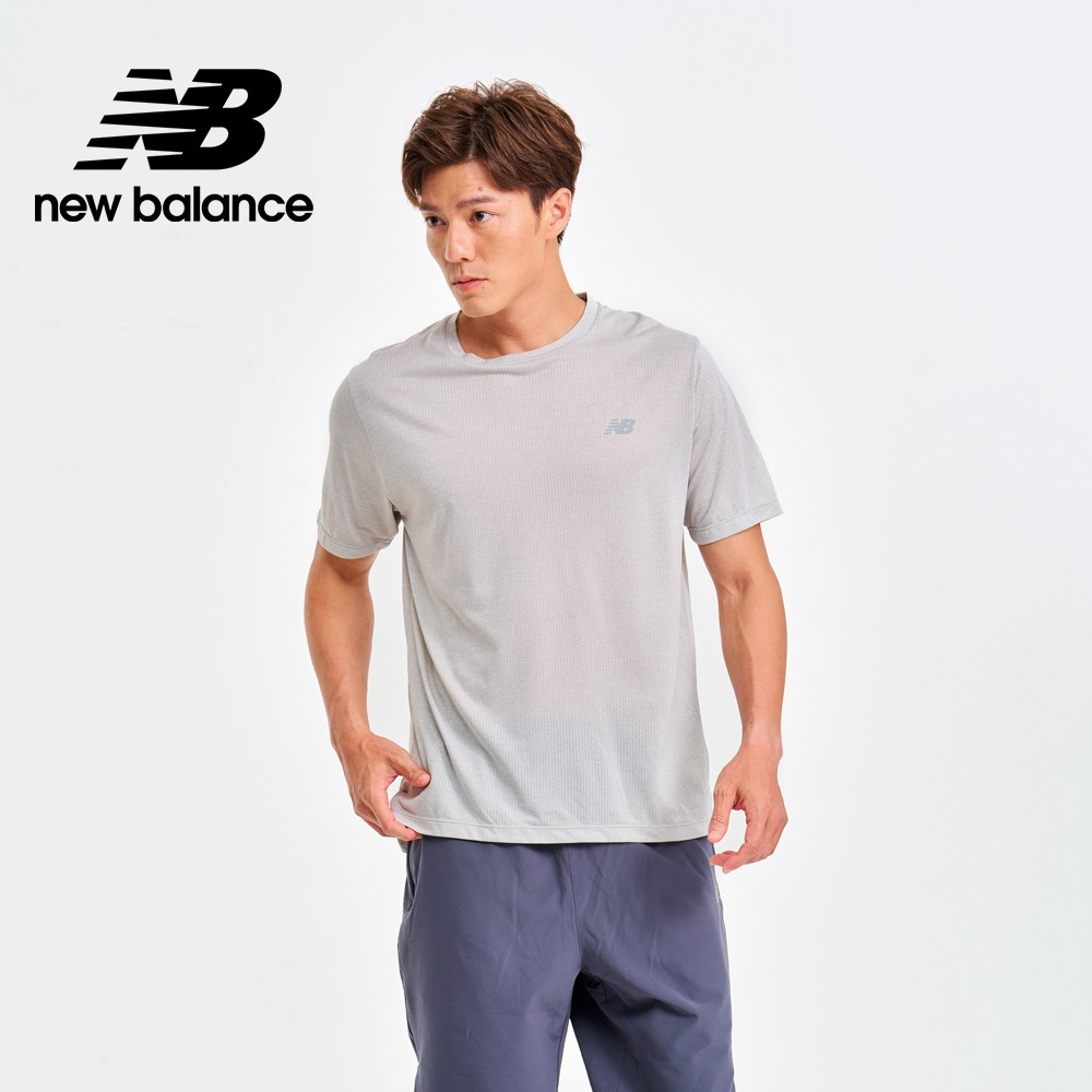 【New Balance】 NB ICEX短袖T_男性_灰色_AMT21262AG