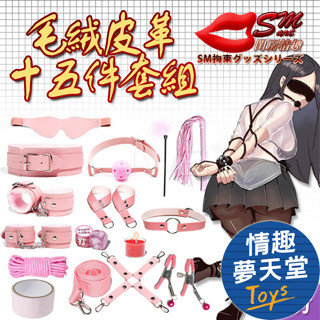 SM入門套組 15件組毛絨皮革SM調情用品 快速出貨 臺灣出貨 情趣夢天堂
