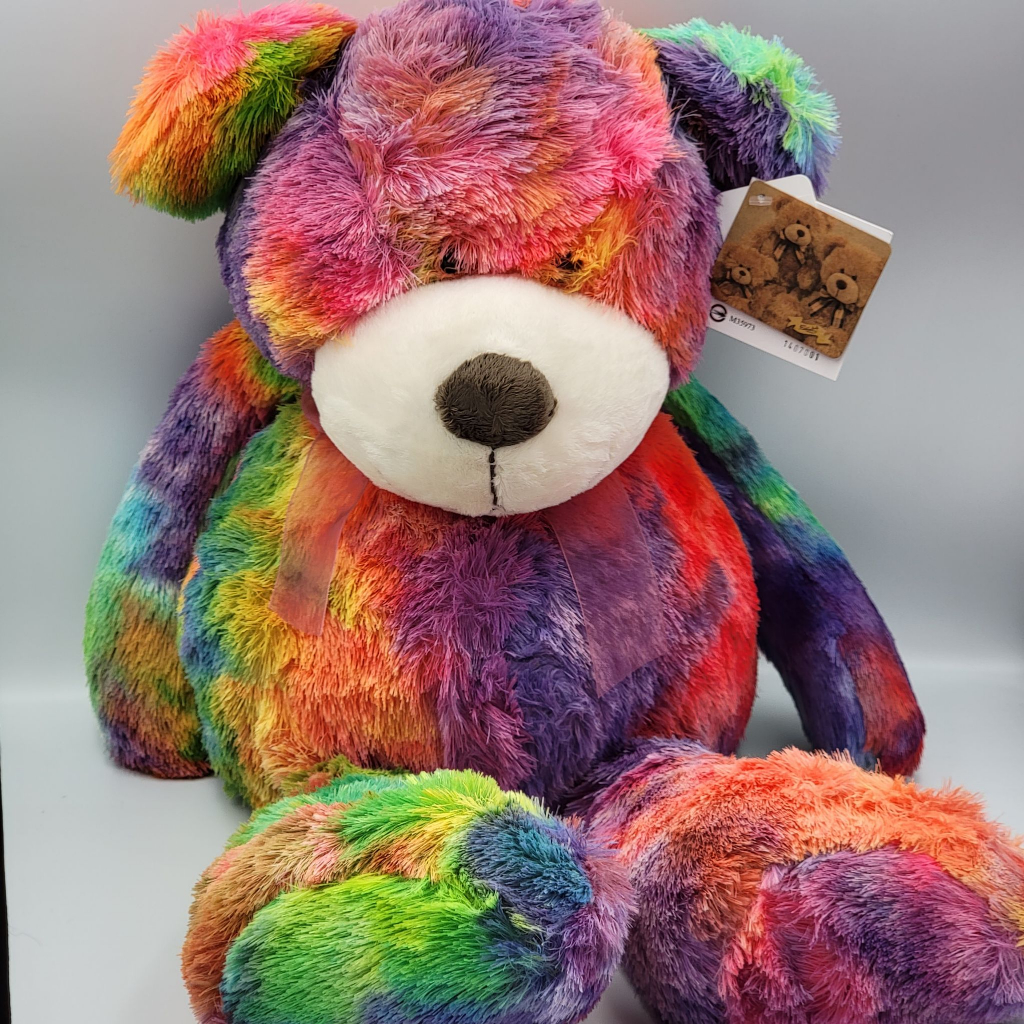 color rich 百貨專櫃購買 彩虹熊 彩色泰迪熊 漸層泰迪熊  泰迪熊 漸層 彩虹 彩色