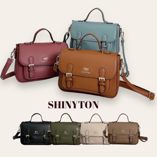 現貨（7色）🎀SHINYTON 復古小書包🎀側揹包、斜揹包、小方包、肩揹包、手提包、多層包
