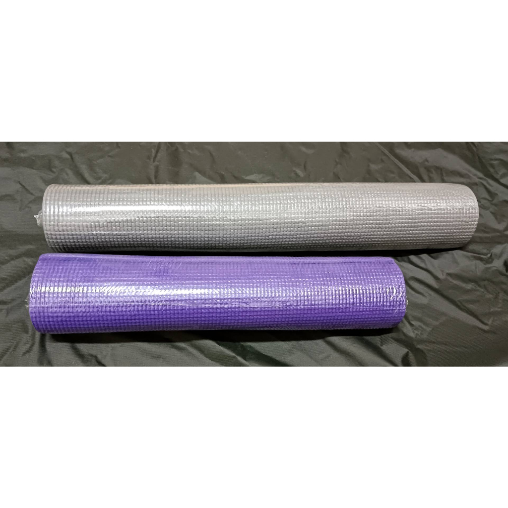 瑜珈墊/厚度4mm 紫 / 灰色