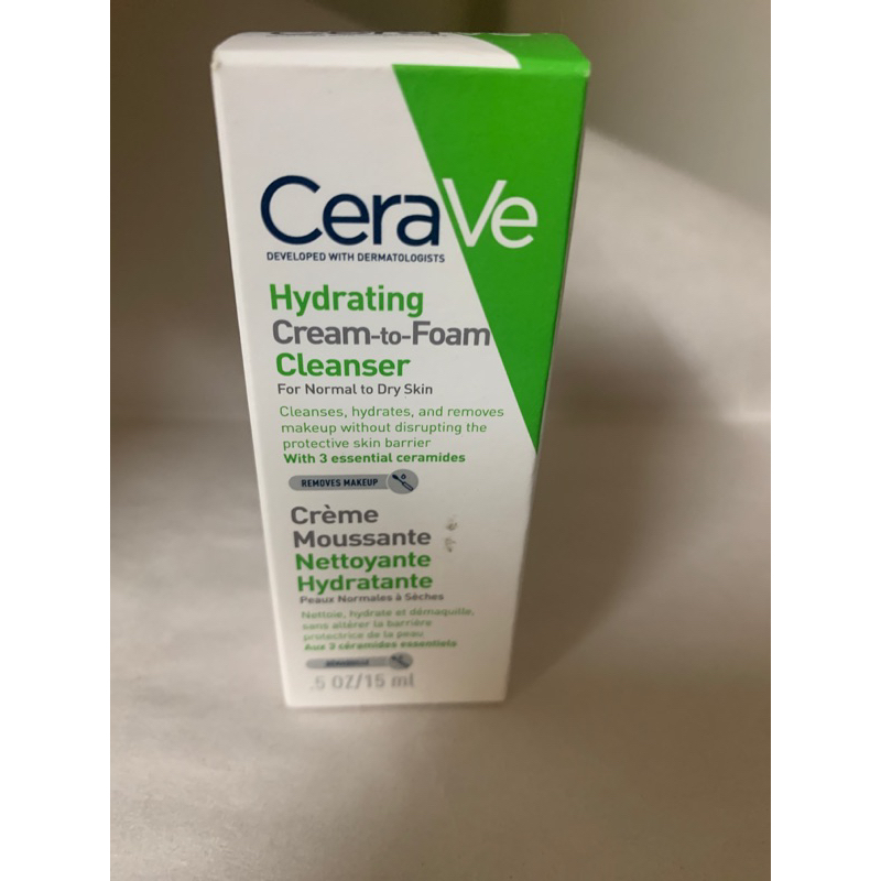 CeraVe溫和洗卸泡沫潔膚乳15ml