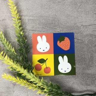 (現貨) 日本製 米飛兔大頭與水果貼紙 Miffy 米菲兔 貼紙 行李箱貼紙 可愛貼紙 日本貼紙 日本直送商品