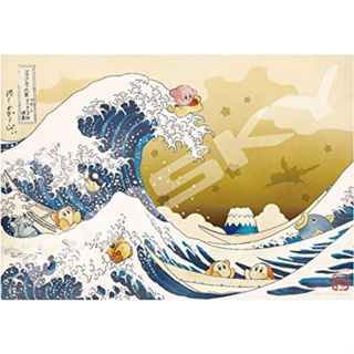 [小樂]蝦皮代開發票 日版 Ensky 星之卡比 神奈川沖浪裏 浮世繪 衝浪 波浪 1000片 拼圖 1000